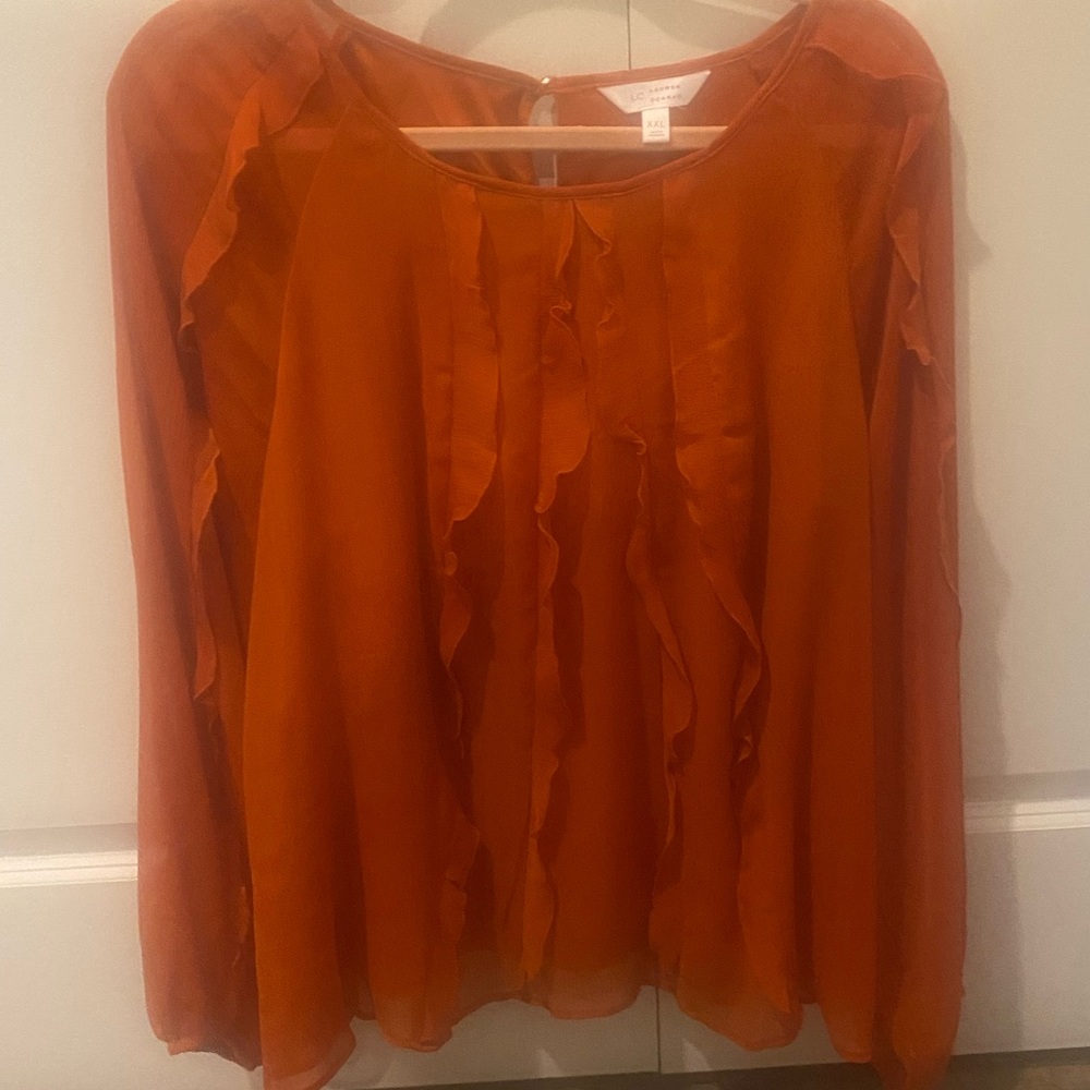 Lauren Conrad ruffle shirt